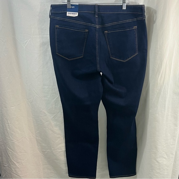 NWT Old Navy Dark Washed High Rise Straight Size 18 - Picture 4 of 6